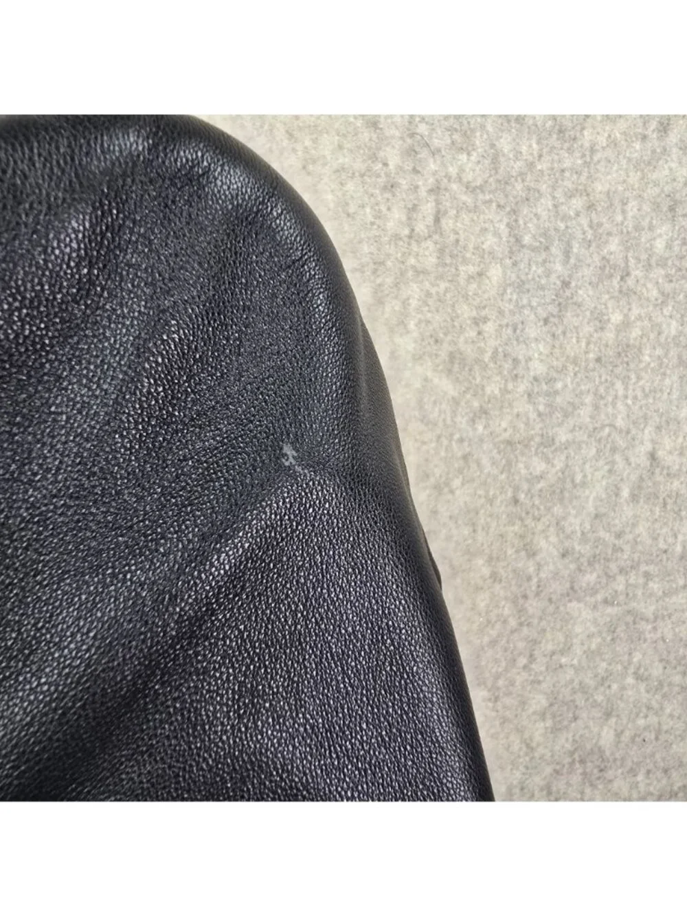 Valerie Stevens Women’s Black Genuine Lamb Leather Jacket Medium Button Front